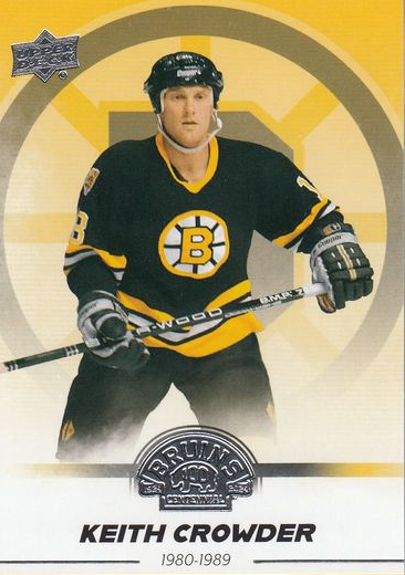 řadová karta KEITH CROWDER 23-24 UD Boston Bruins Centennial číslo 21